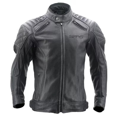 Timeless Riding Style: SPRS FM92 Genuine Cowhide Leather Motorcycle Jacket