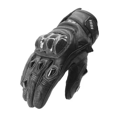 SPRS SR20 V2 Leather Gloves - Carbon Fiber PU Padding Touchscreen