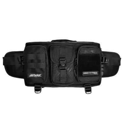 SPRS URBAN ME SB33 Multi-Function Waist Bag - Black Water-Resistant Multi-Pocket