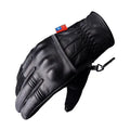 SPRS CS68 Vintage Leather Motorcycle Gloves - Sheepskin Soft Fabric Hidden Armor Touchscreen