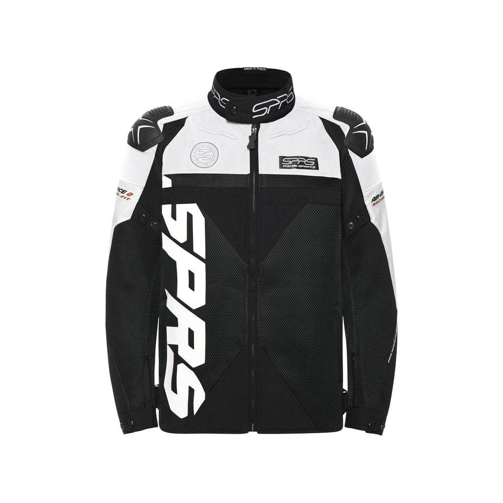 SPRS AIR RACE2 Racing Competition Jacket - Premium Mesh Shoulder Shell 7-Piece Armor