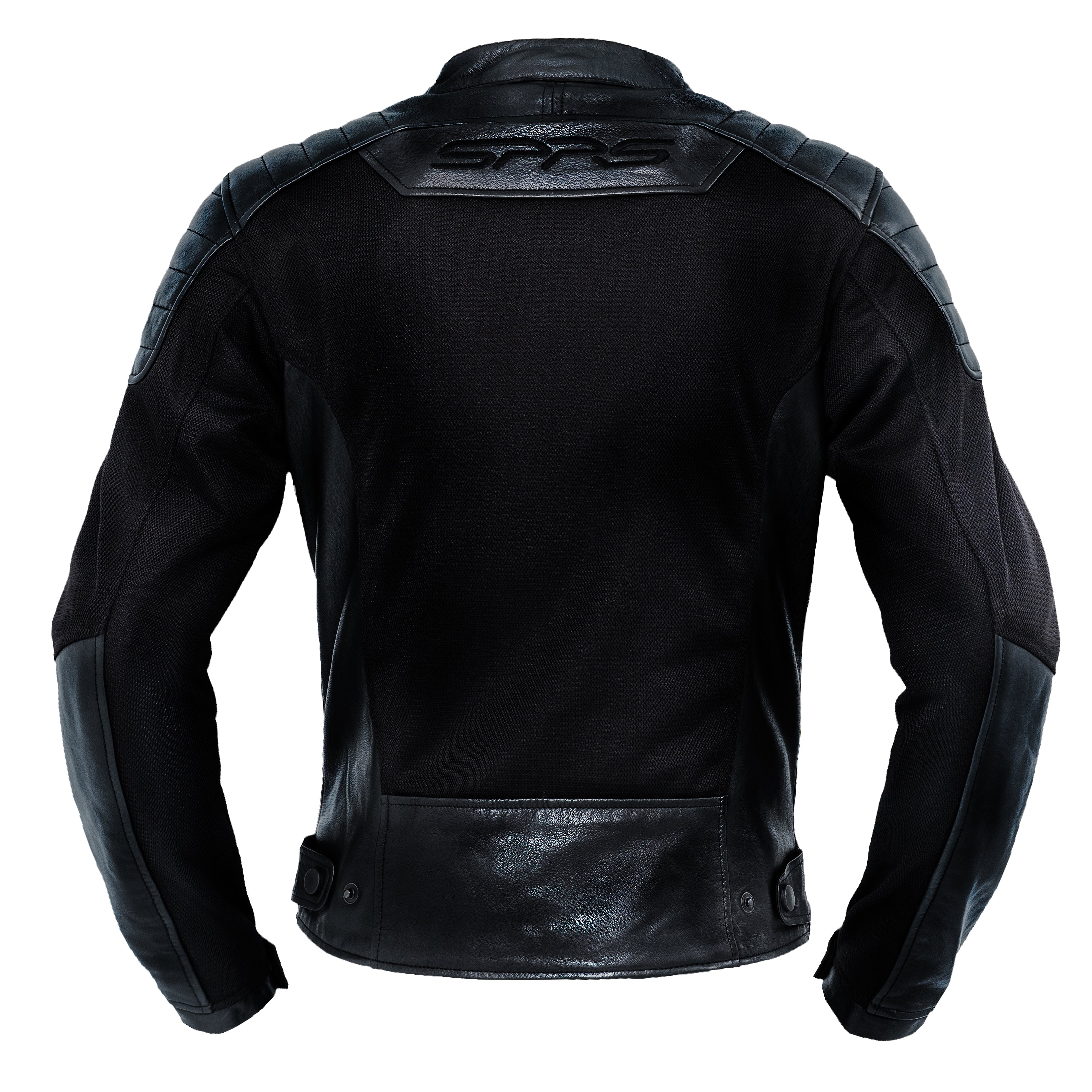 SPRS NSJ32 Vintage Sheepskin Leather Motorcycle Jacket - Premium Padded High-Luster