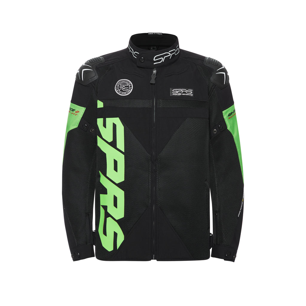 SPRS AIR RACE2 Racing Competition Jacket - Premium Mesh Shoulder Shell 7-Piece Armor