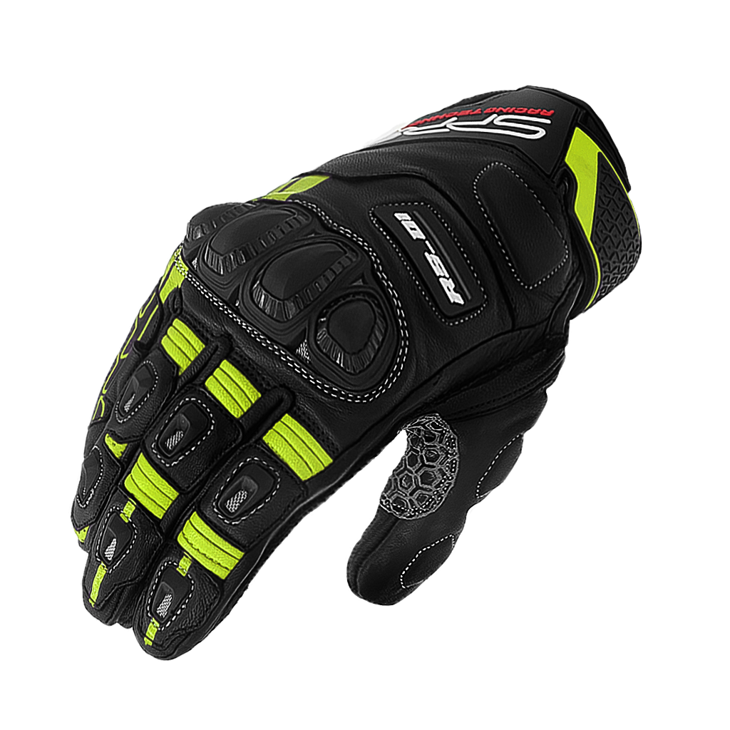 SPRS RS01 Racing Motorcycle Gloves - Accordion Wrist Finger Bridge Professional Protection