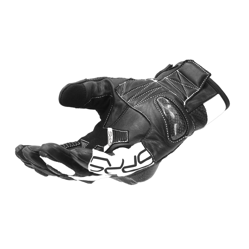 SPRS SR30 Leather Motorcycle Gloves - Carbon Fiber Armor Perforated Ventilation Touchscreen