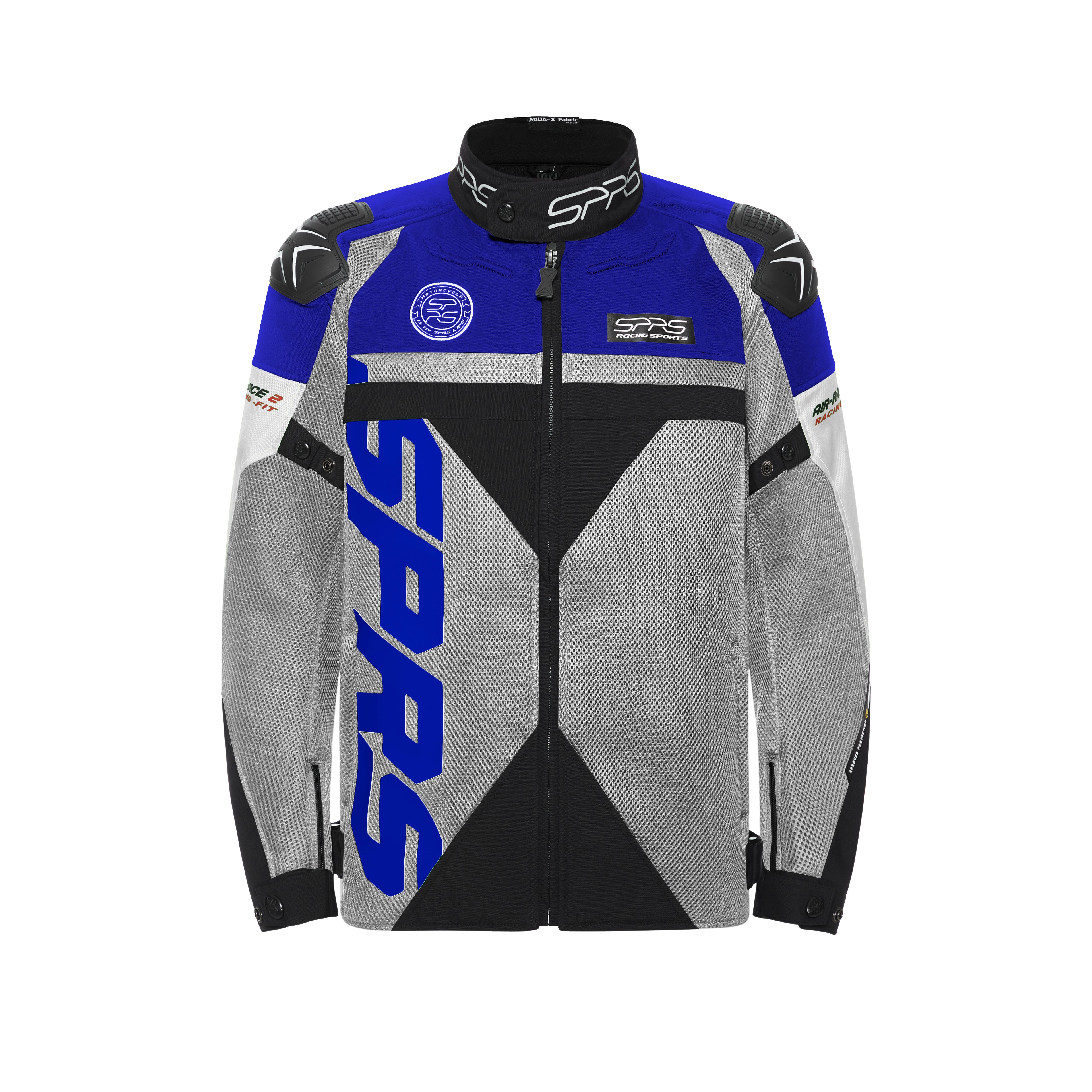 SPRS AIR RACE2 Racing Competition Jacket - Premium Mesh Shoulder Shell 7-Piece Armor