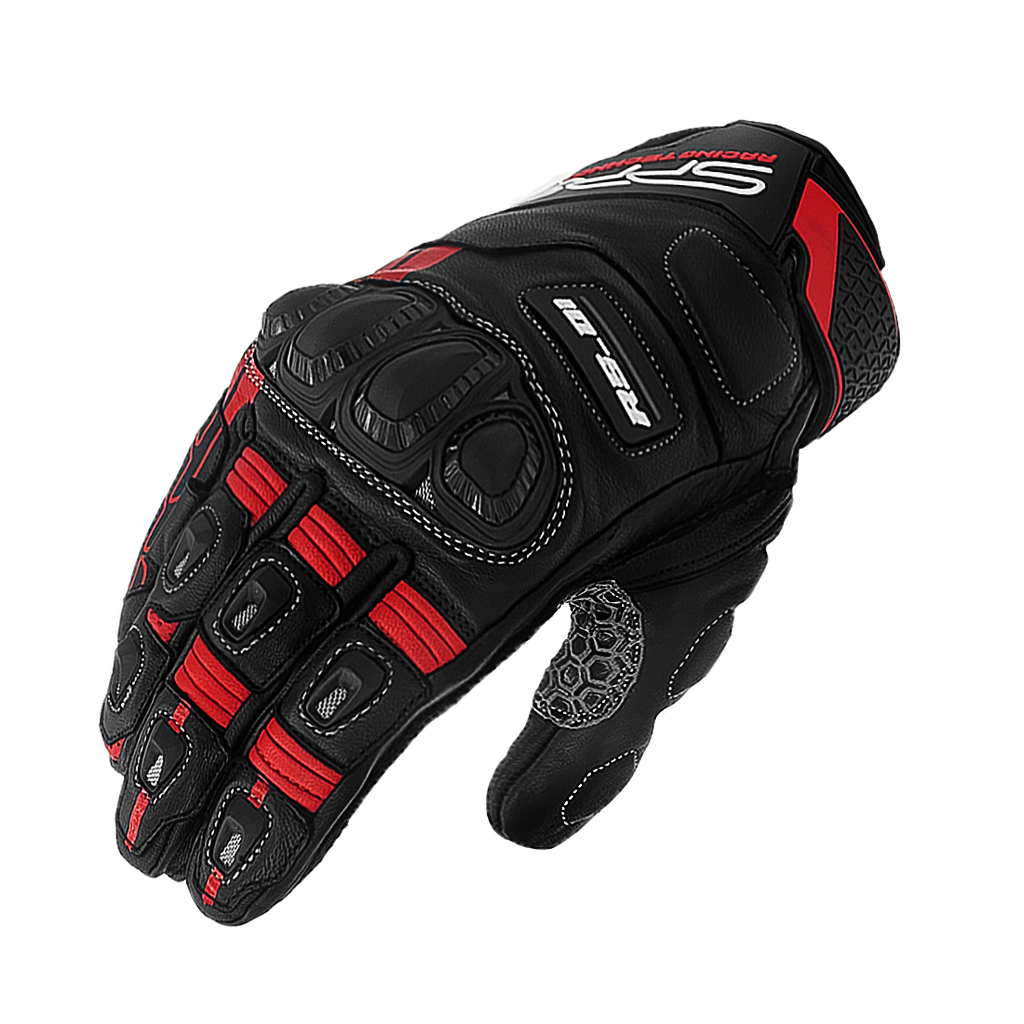 SPRS RS01 Racing Motorcycle Gloves - Accordion Wrist Finger Bridge Professional Protection
