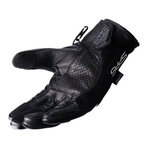 SPRS CS68 Vintage Leather Motorcycle Gloves - Sheepskin Soft Fabric Hidden Armor Touchscreen