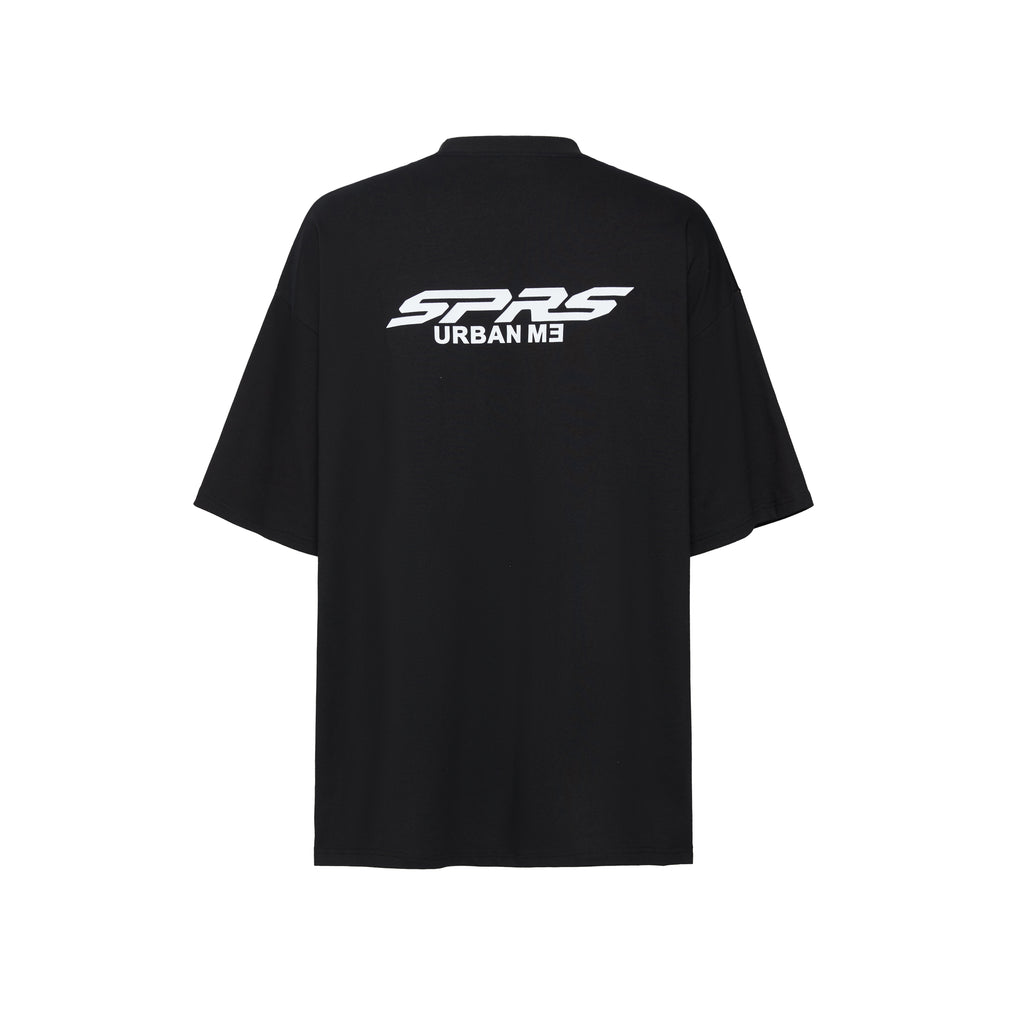 SPRS SUT 507 American Oversized T-Shirt - Heavy Cotton Drop Shoulder Design