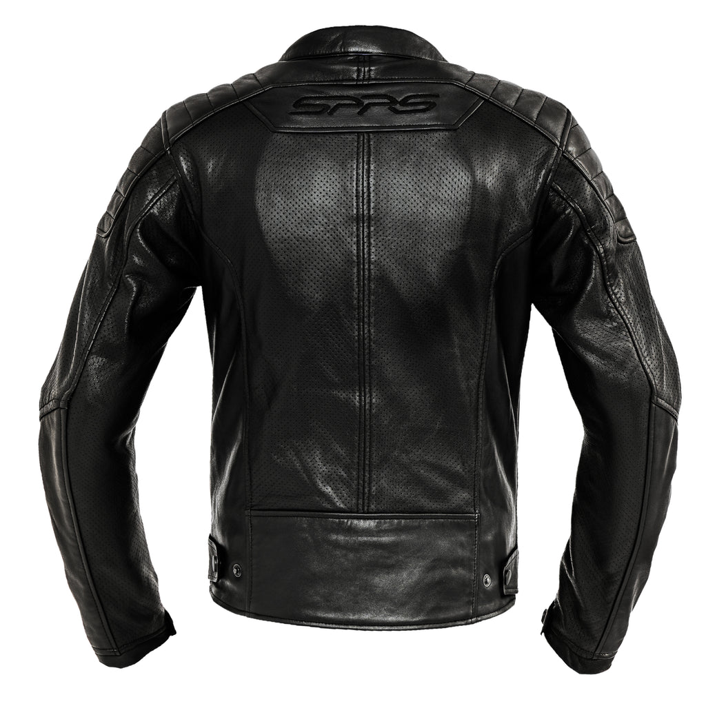 SPRS FC25 Classic Vintage Sheepskin Leather Jacket - Perforated Ventilation