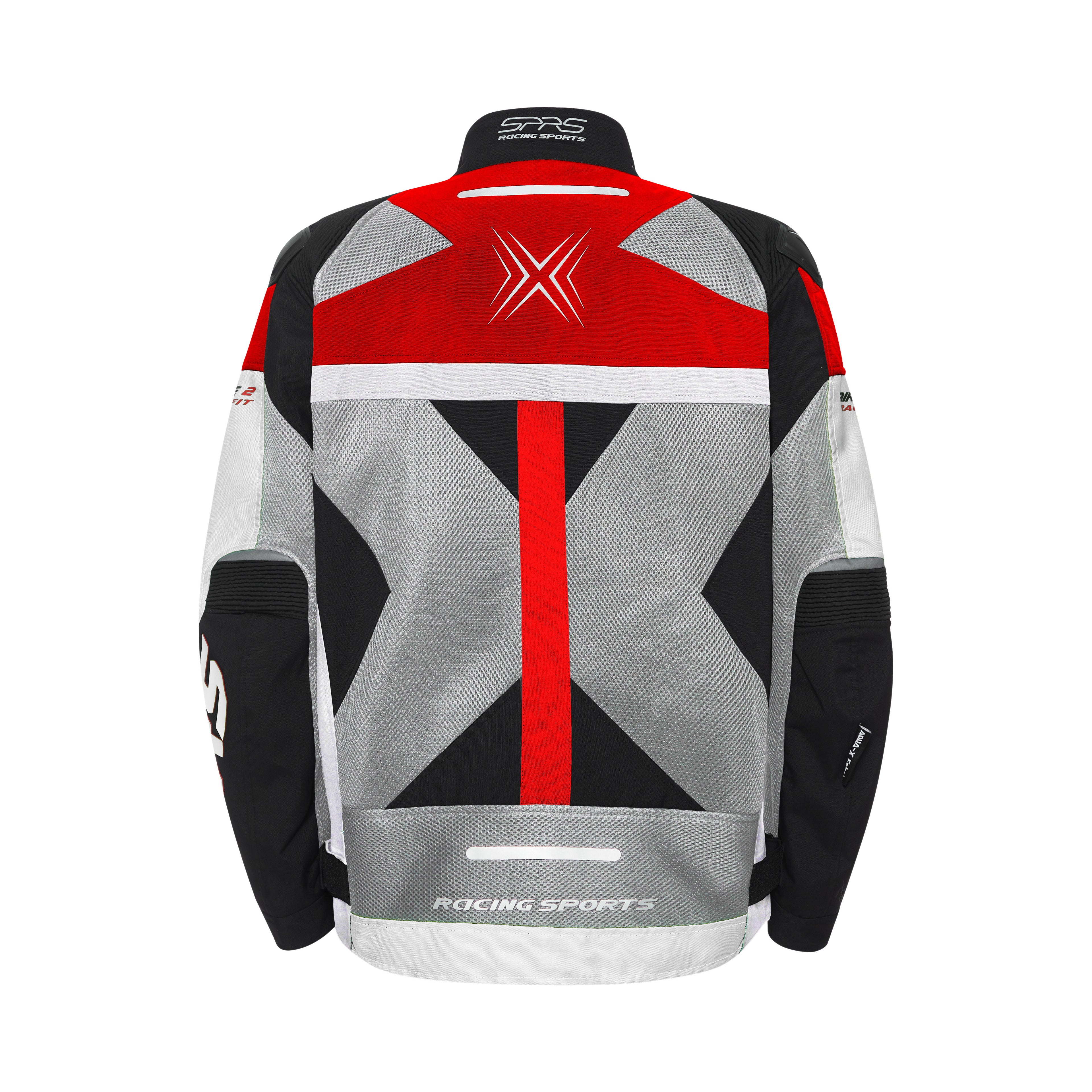 SPRS AIR RACE2 Racing Competition Jacket - Premium Mesh Shoulder Shell 7-Piece Armor