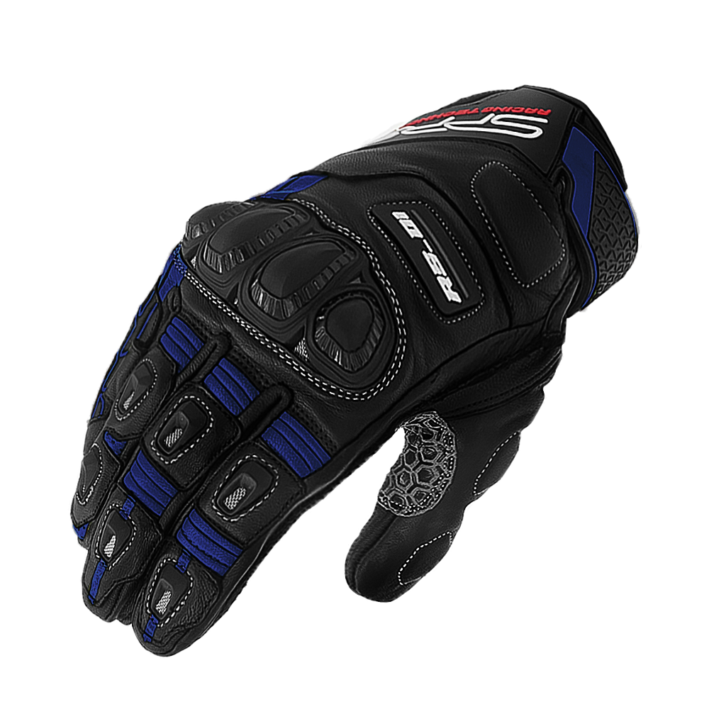 SPRS RS01 Racing Motorcycle Gloves - Accordion Wrist Finger Bridge Professional Protection