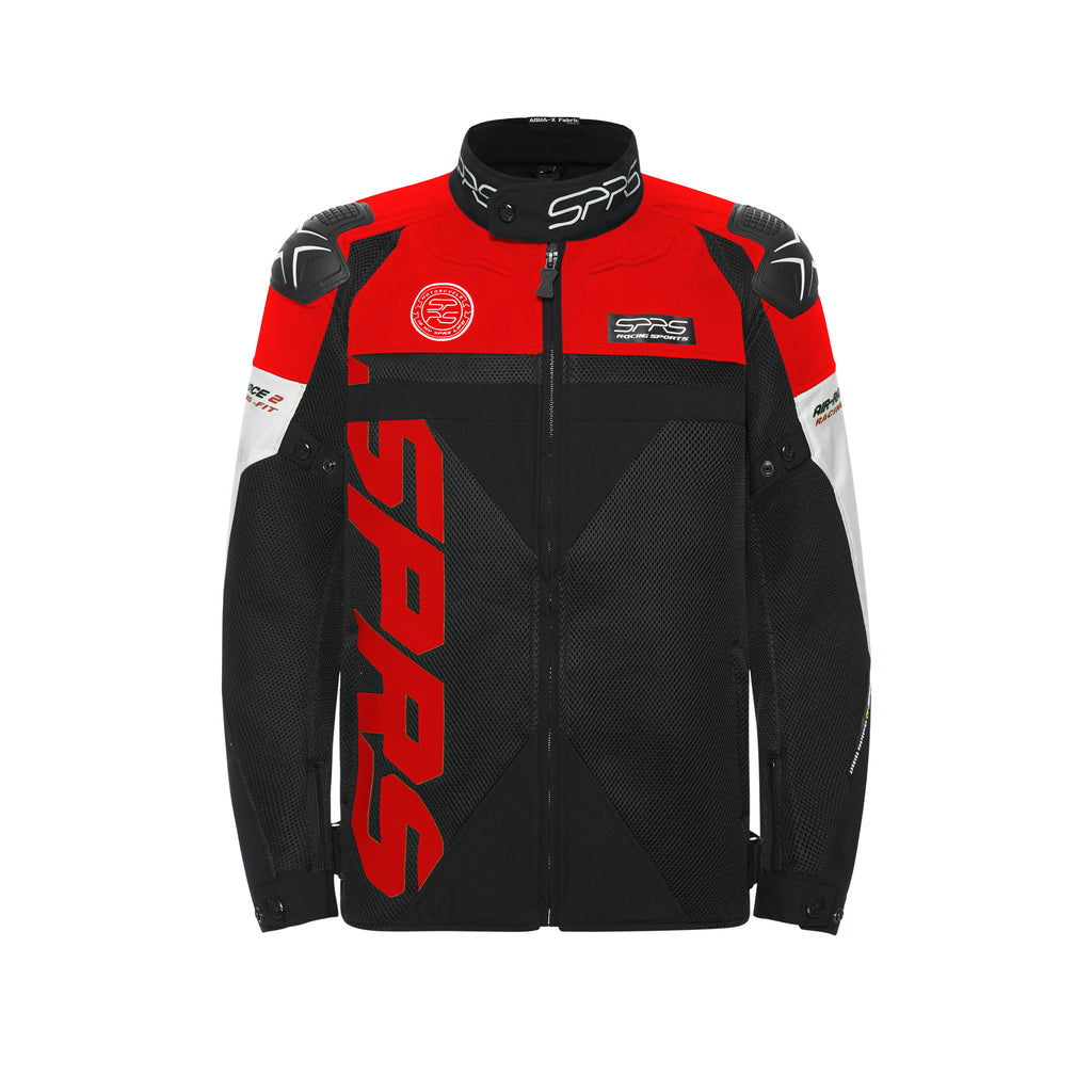 SPRS AIR RACE2 Racing Competition Jacket - Premium Mesh Shoulder Shell 7-Piece Armor