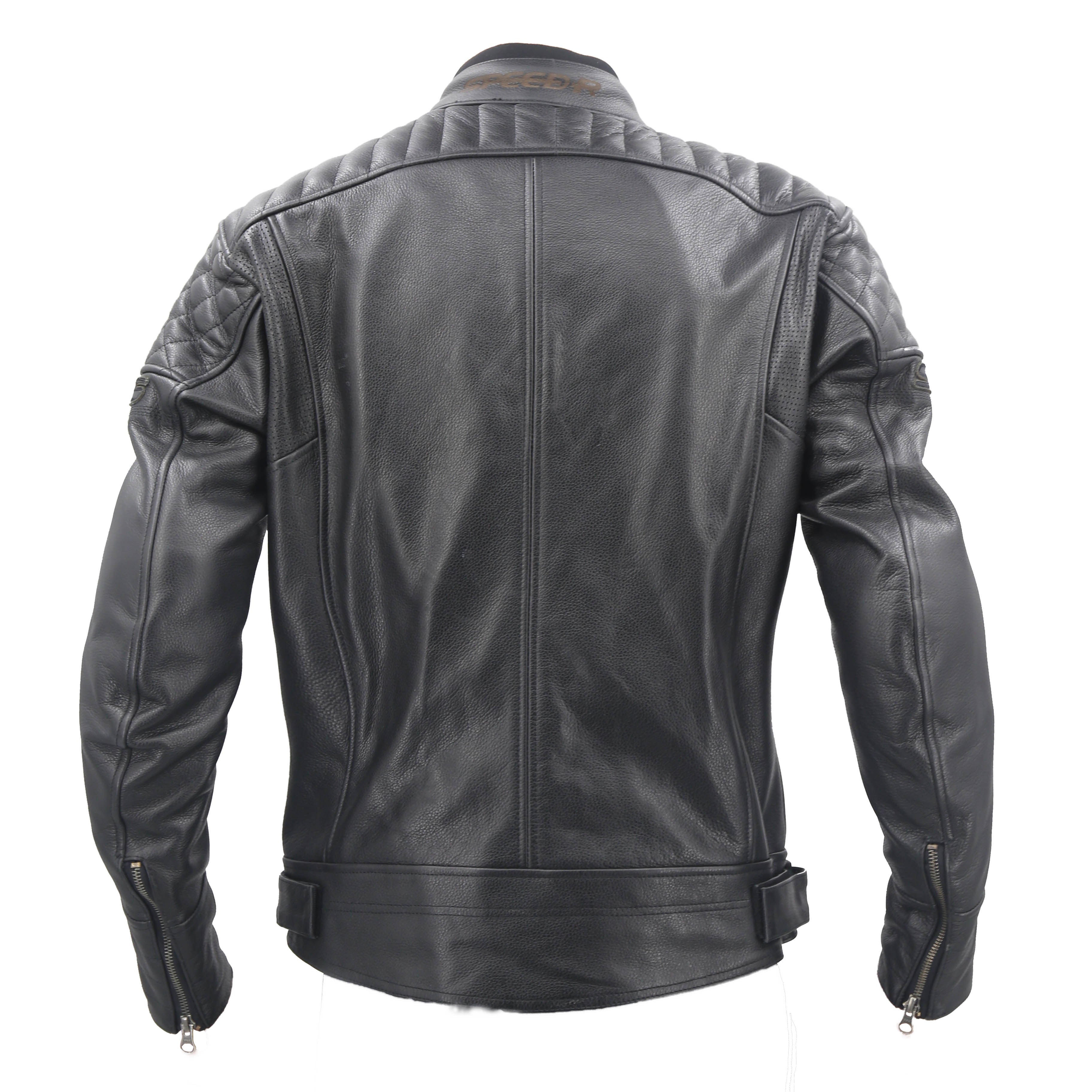SPRS FM92 Leather Jacket - Classic Cowhide Thermal Lining