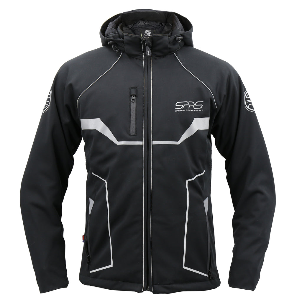 SPRS SK8 Hooded Windproof Waterproof Jacket - Softshell Reflective Safety