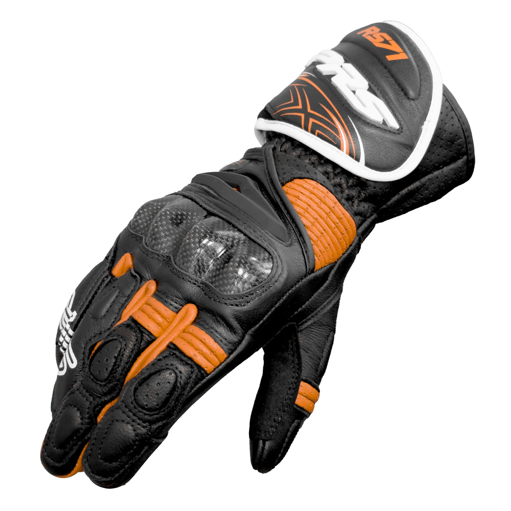 SPRS RS71 Long Racing Leather Gloves - Premium Protection