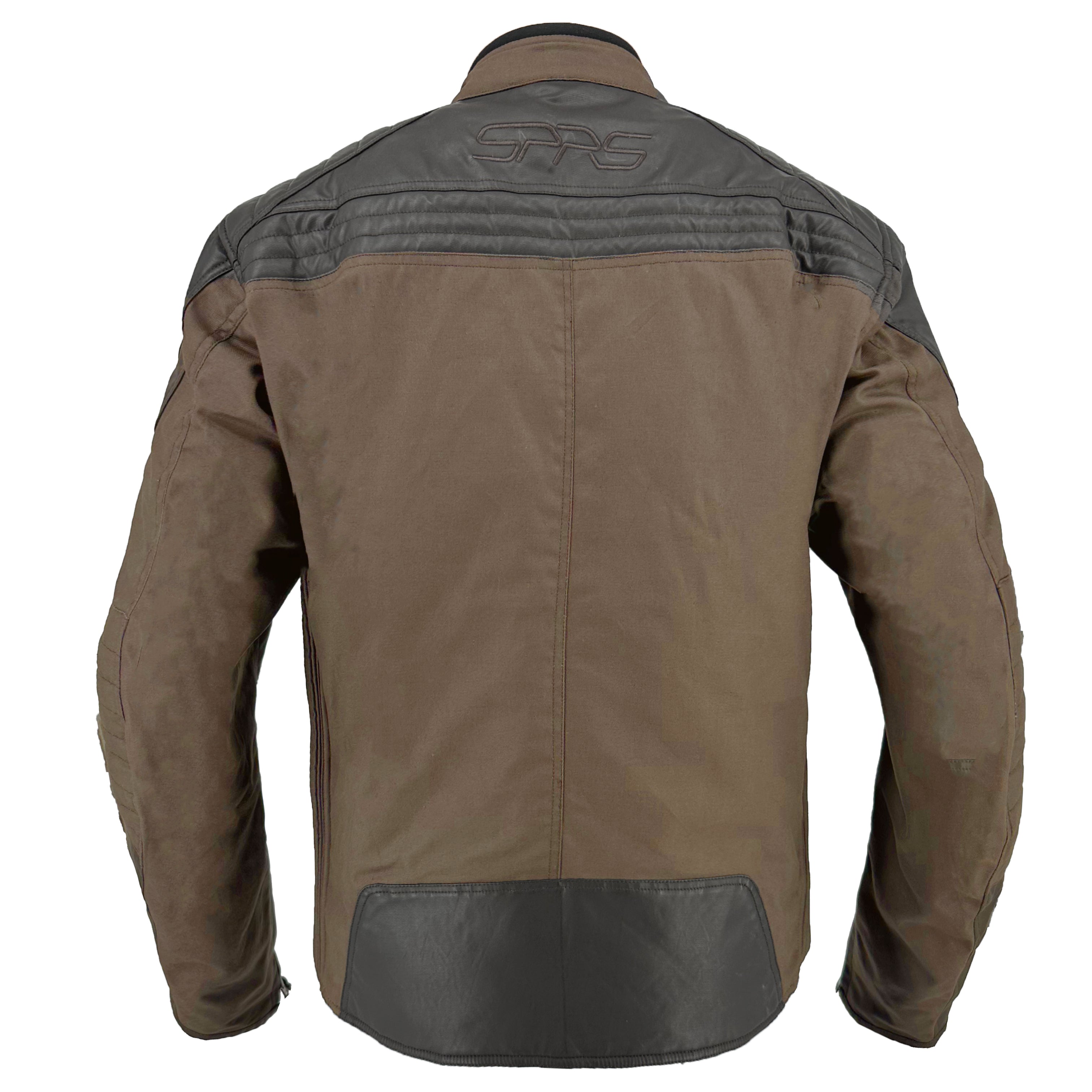 SPRS AXJ26 American Style Motorcycle Jacket - Waxed Cotton Waterproof Vintage Design